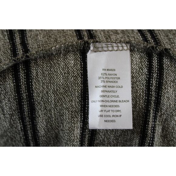 Planet Gold women’s stripe sweater gray and black size M - Picture 7 of 9